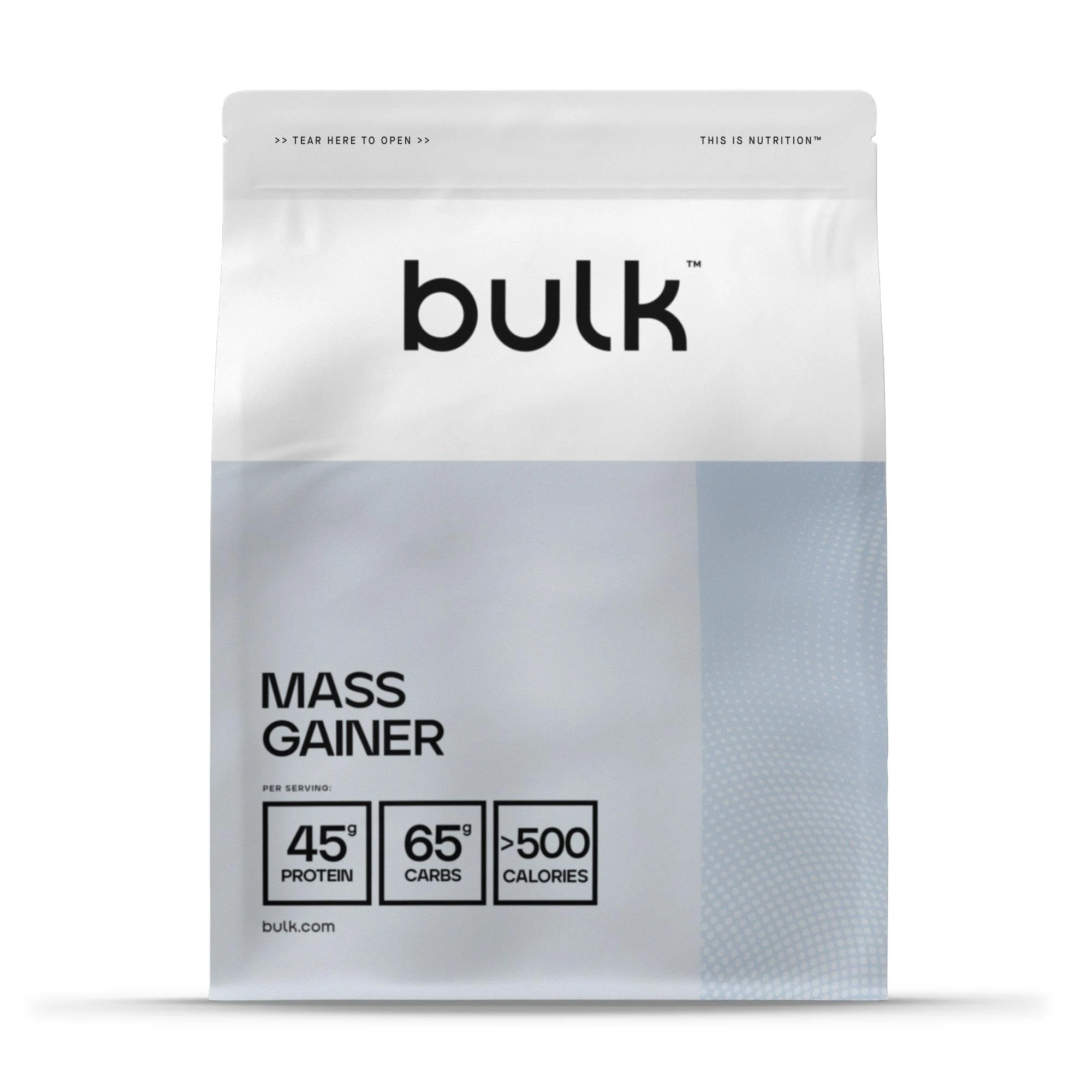 Bulk Complete Mass Gainer | Chocolate | 2.5kg | 45g Protein Serving | 65g Carbohydrates | 500 kcal Serving | High-Calorie Weight Gainer | Supports Muscle Growth & Maintenance | High Protein