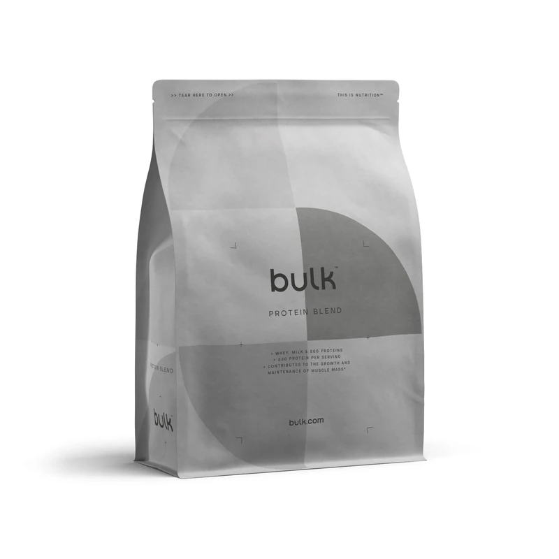 Bulk Complete Protein Blend, Whey, Milk and Egg Protein Shake, Chocolate Cookies, 2.5 kg, Packaging May Vary