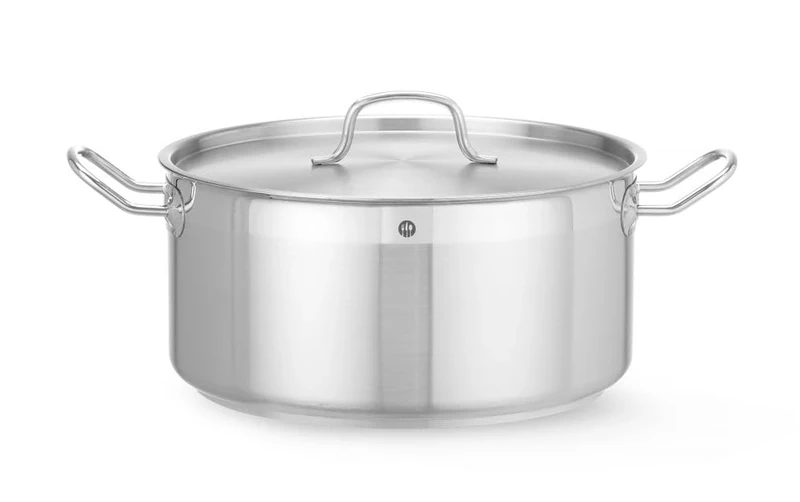 HENDI Stew pan low, with lid, Profi Line, ⌀320x(H)150 mm, 12 L