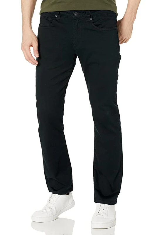 Buffalo David Bitton Men's Straight Six Jeans, Authentic Black, 36W x 30L