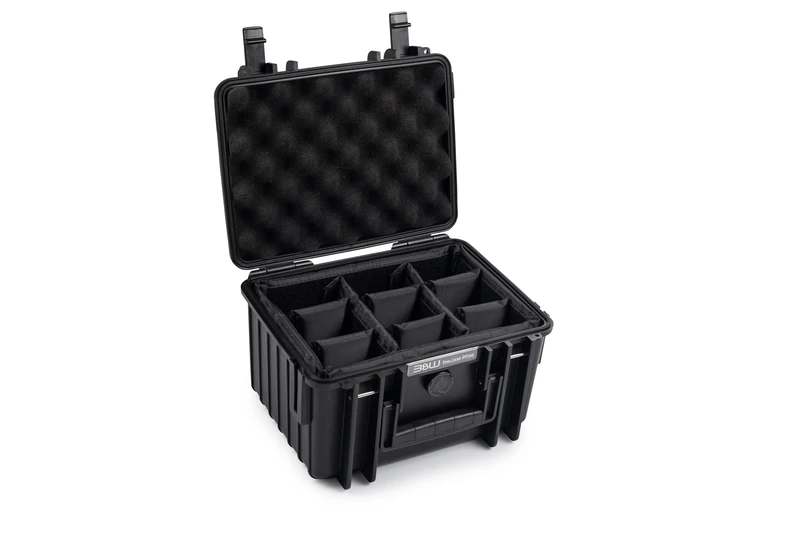 B&W outdoor.cases Type 2000 with Padded Divider System (RPD) - Black - The Original