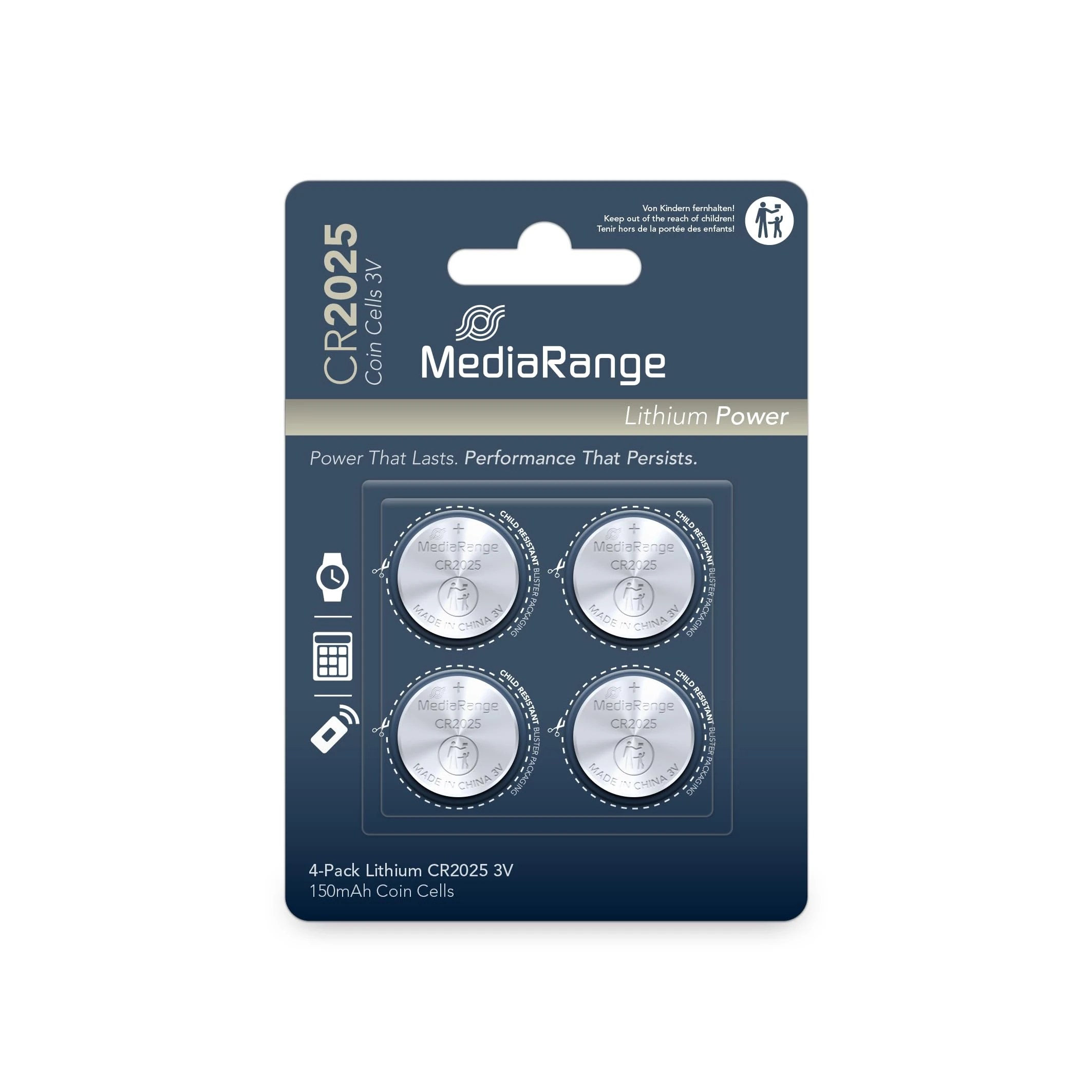 MediaRange mrbat131 – Batteries (Button/coin, CR2025, Li-Ion