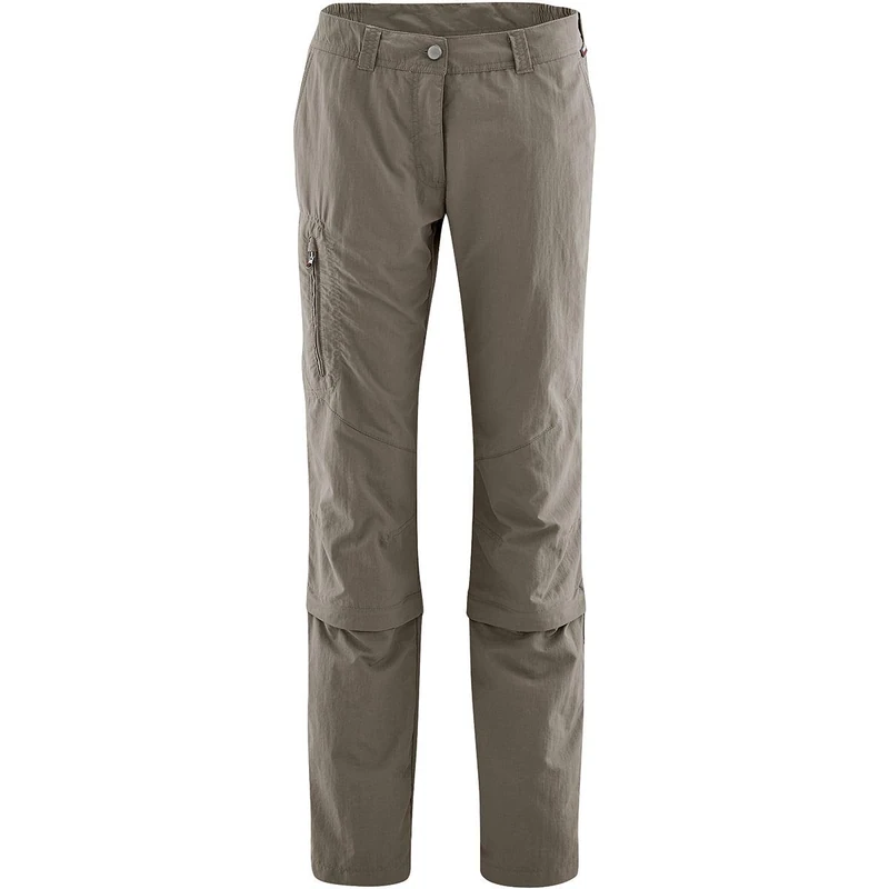 maier sports Fulda Women's Zip Off Trousers Brown Teak Size:42 (EU)