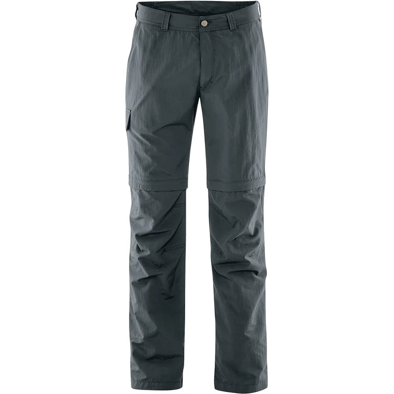 maier sports Trave, Men's Hiking Trousers, Water-Repellent Outdoor Trousers for Trekking and Hiking, Handy Zip-Off Function, Dryprotec Technology, PFC-Free Graphite