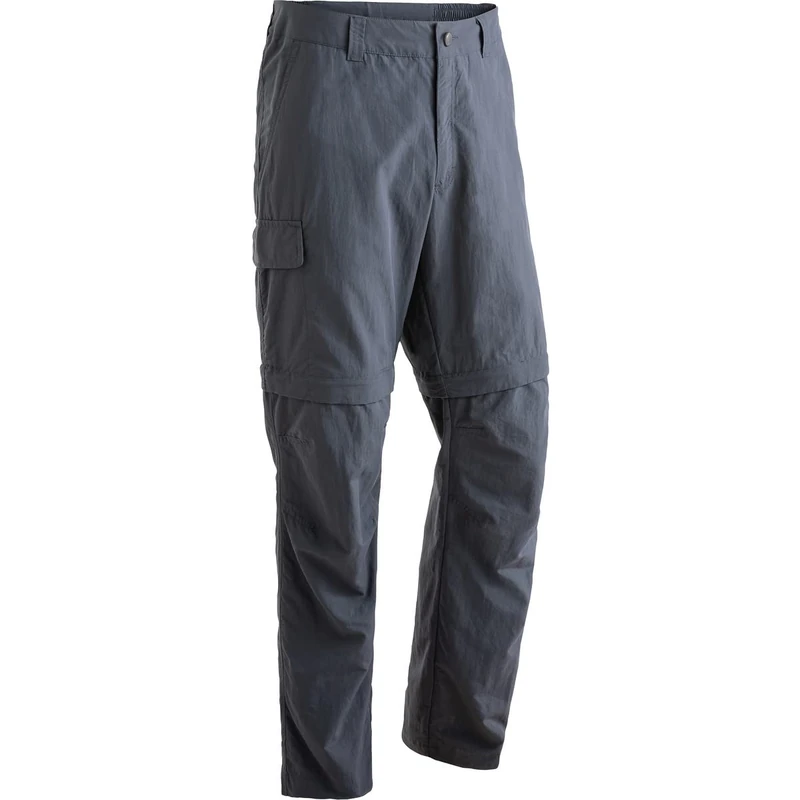 maier sports Trave, Men's Hiking Trousers, Water-Repellent Outdoor Trousers for Trekking and Hiking, Handy Zip-Off Function, Dryprotec Technology, PFC-Free Graphite