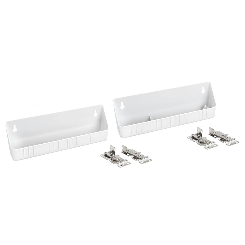 Rev-A-Shelf - 6572-11-11-52 - 11 in. White Polymer Tip Out Sink Front Trays and Hinges