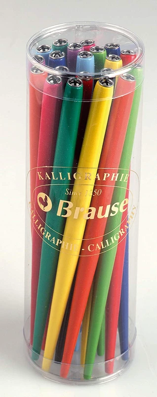 Brause 1619B Pen Holders - Box of 20 - Assorted Colors