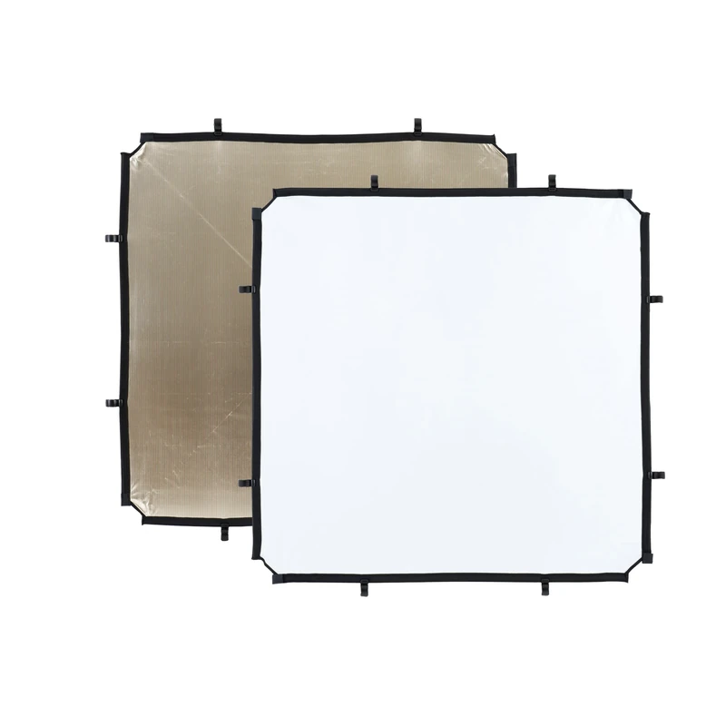 Manfrotto LL LR81106R Skylite Rapid Small Fabric - 1.1 x 1.1 m, Sunfire/White - Image 1