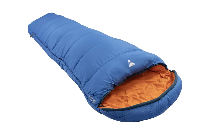Cadair 250 Sleeping Bag for Adults (Amazon Exclusive), 3 Season Mummy Design Holds Insulation, Breathable, Cosy Lining Fabric, Smaller Pack Size for Camping Trips, Backpacking, Hiking, Atlantic Blue