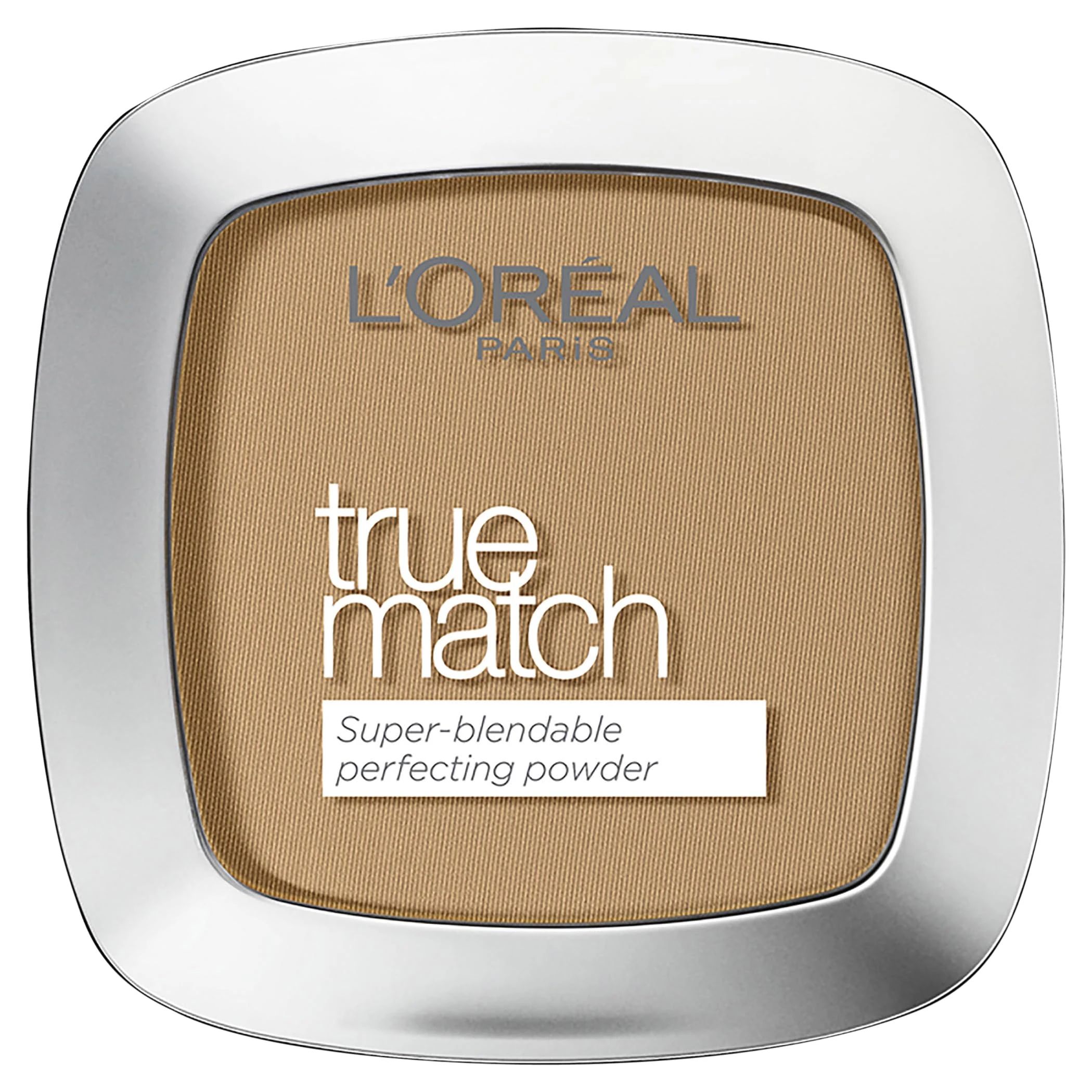 L'Oréal Paris Powder Foundation, Light Texture for a Flawless Finish, True Match Pressed Powder Foundation, 7W Cinnamon