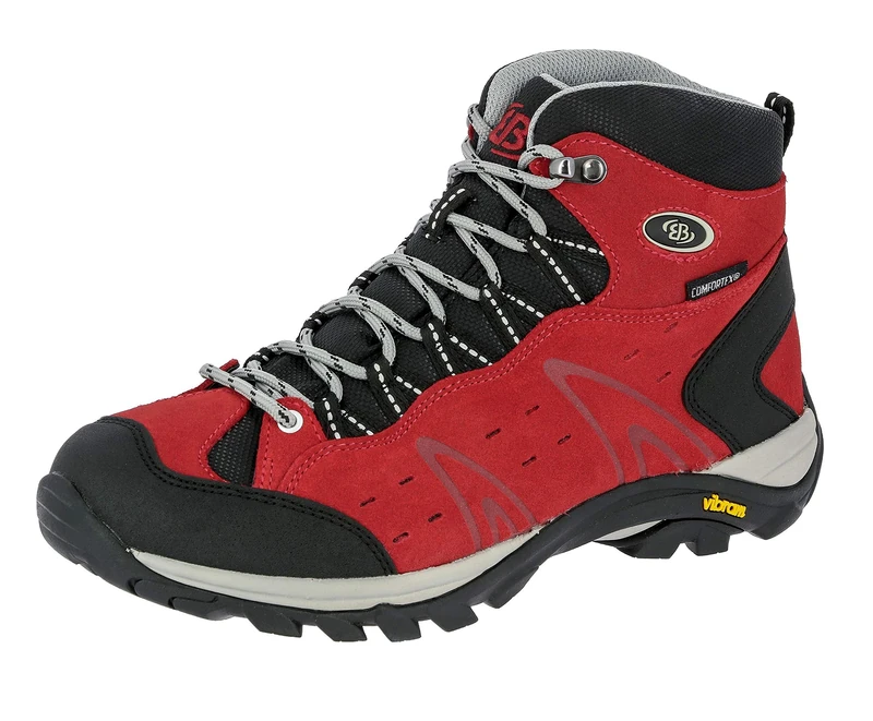 Brütting Women's Mount Bona High High Rise Hiking Shoes, Red, 7.5 UK