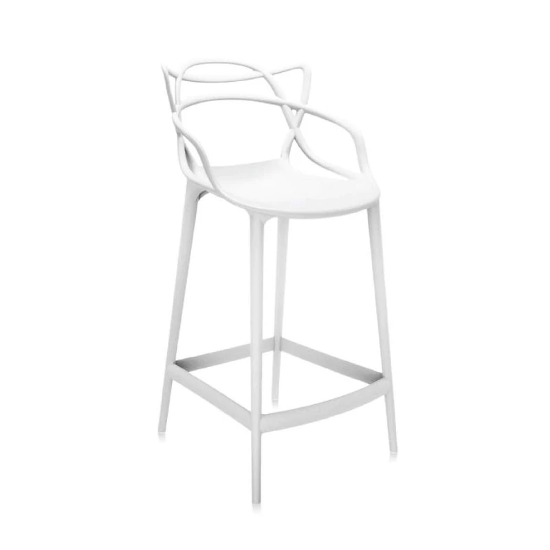 Kartell Masters Stool Chairs, White, 50 x 53 x 112 cm