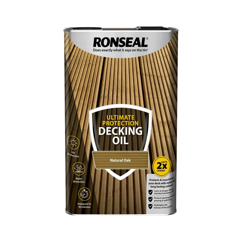 RONSEAL Ultimate Protection Decking Oil Natural Oak 5L