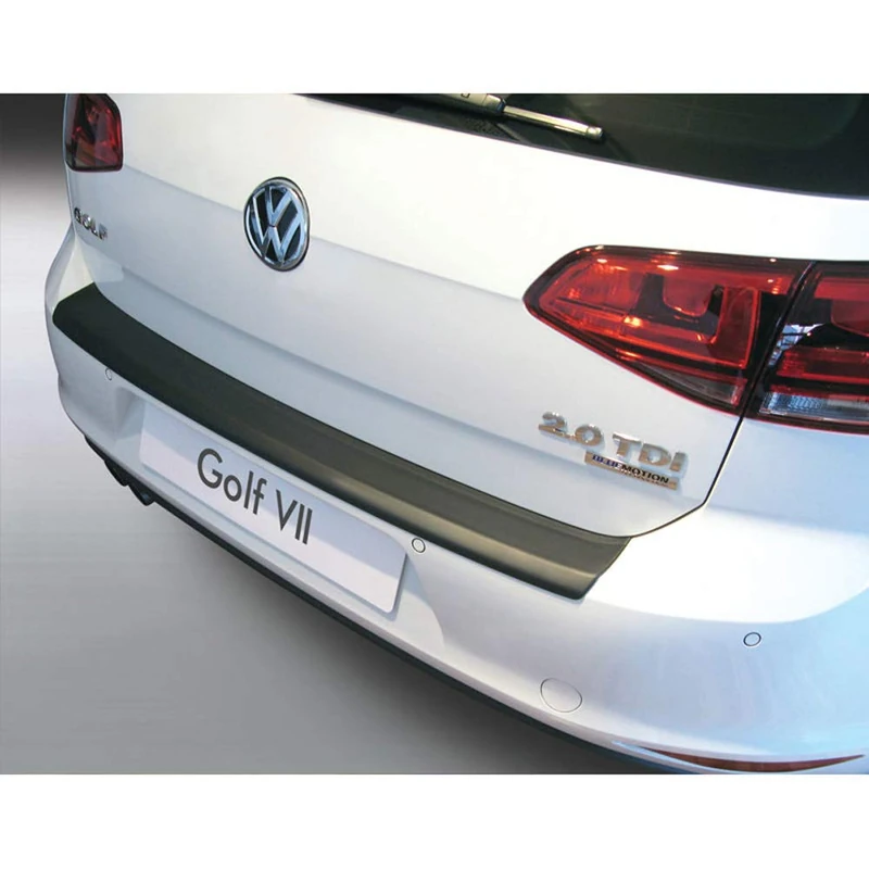 RGM ABS Rear bumper protector compatible with Volkswagen Golf MK VII 3/5 doors 2013-2019 Black