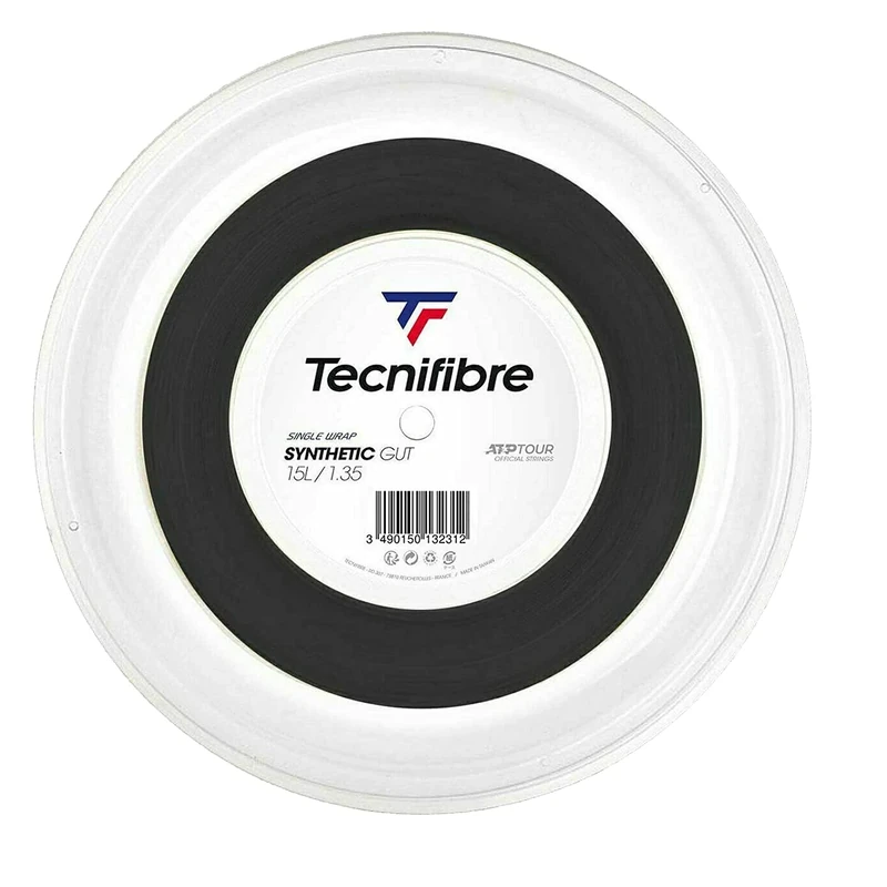 Tecnifibre - Tennis string - Reel 200M - SYNTHETIC GUT 1.35, Black