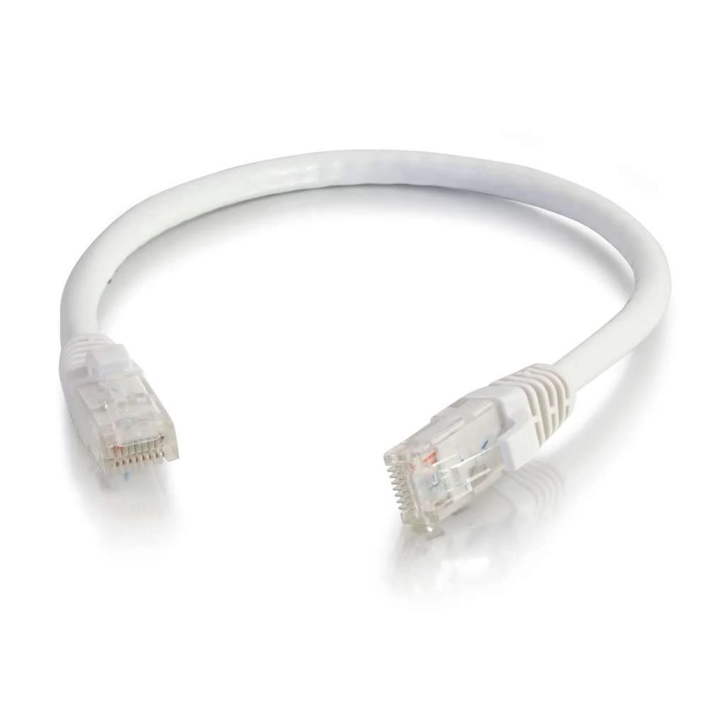 C2G 83484 0.30m Cat6 Booted Unshielded Network Patch Cable - White , for Personal Computer
