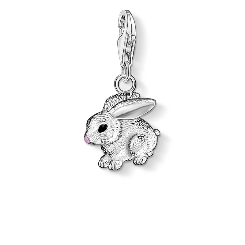 Thomas Sabo Women Charm Pendant Rabbit Charm Club 925 Sterling Silver 0819-007-12