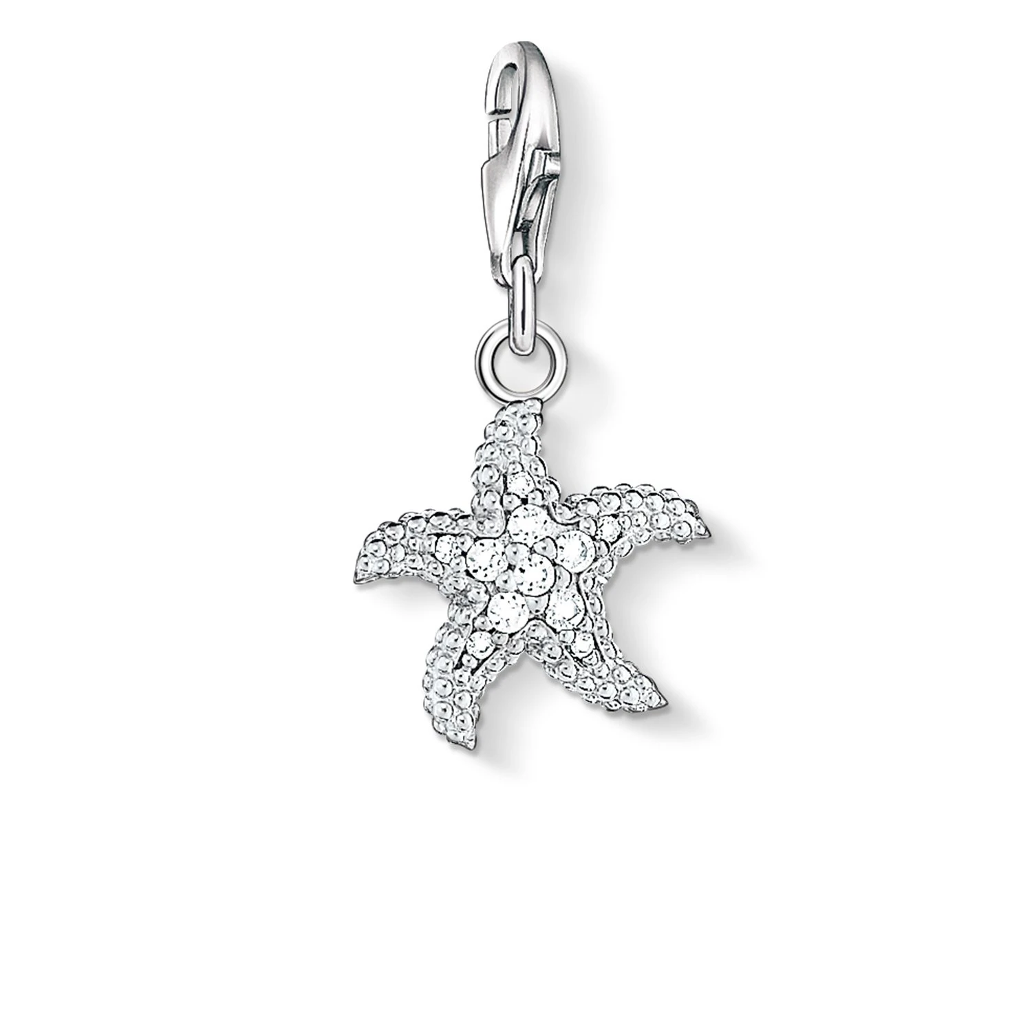 Thomas Sabo Women Charm Pendant Starfish Charm Club 925 Sterling Silver 0917-051-14
