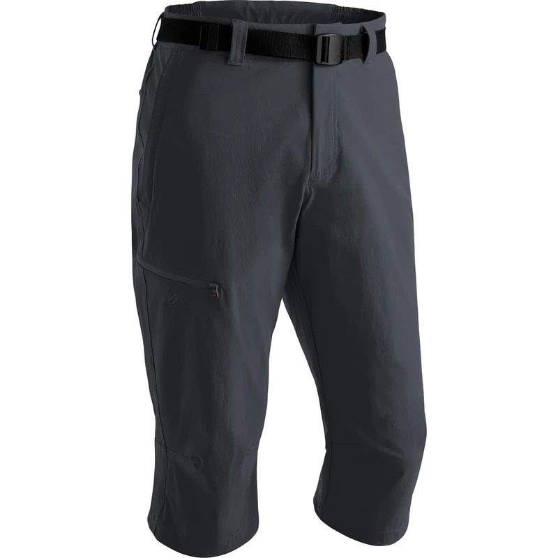maier sports Huang, Men's Short Hiking Trousers, Water-Repellent Bermuda Shorts for Trekking and Hiking, PFC-Free, mSTRETCH pro 4 & dryprotec Black