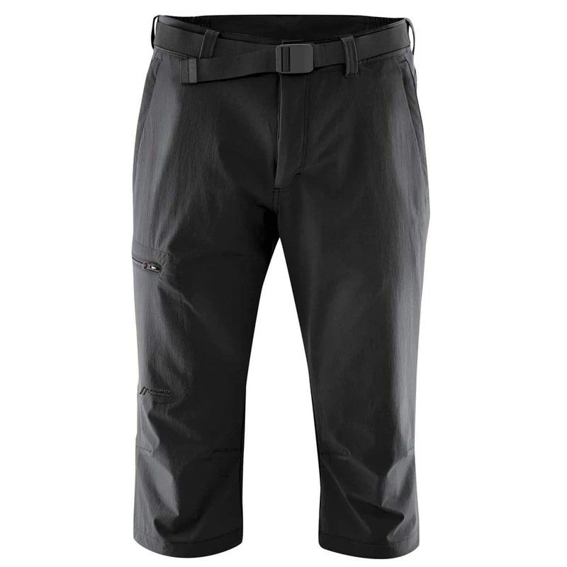maier sports Huang, Men's Short Hiking Trousers, Water-Repellent Bermuda Shorts for Trekking and Hiking, PFC-Free, mSTRETCH pro 4 & dryprotec Black