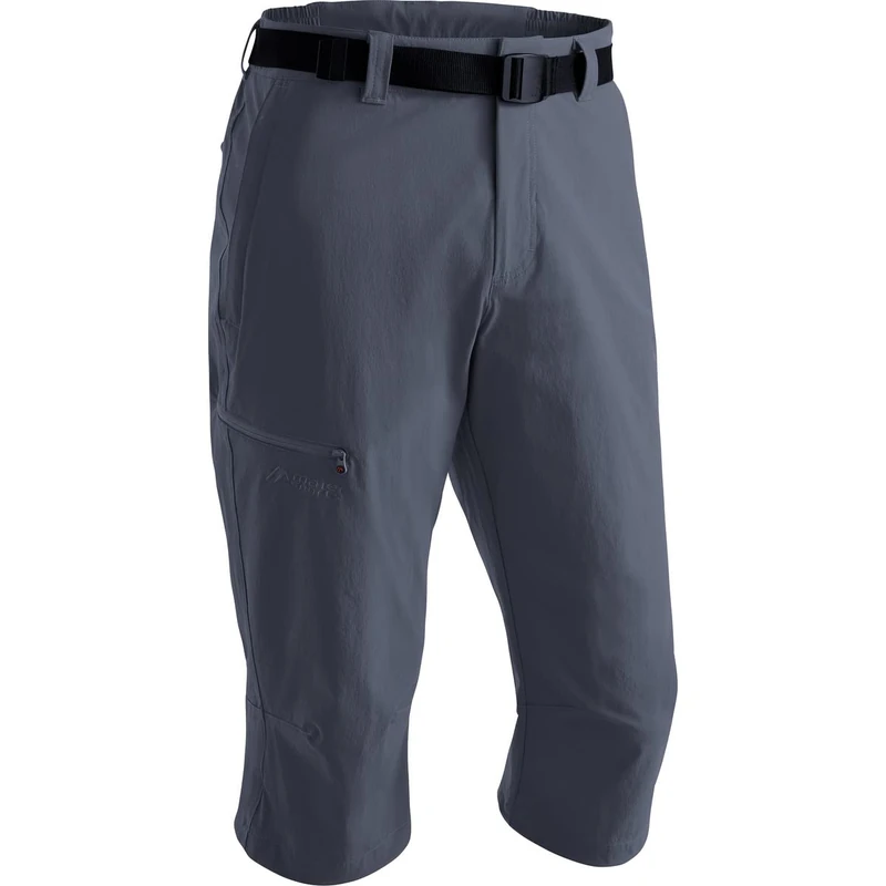 maier sports Huang, Men's Short Hiking Trousers, Water-Repellent Bermuda Shorts for Trekking and Hiking, PFC-Free, mSTRETCH pro 4 & dryprotec Graphite