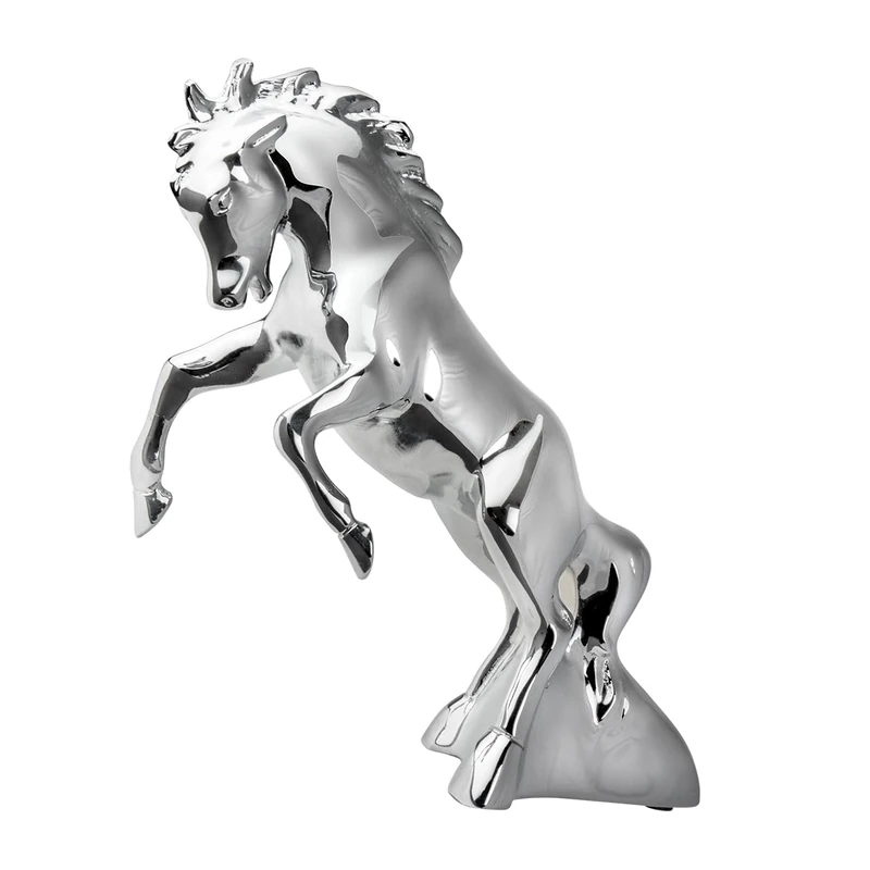 GG Grand General 48120 Chrome Fighting Stallion Hood Ornament