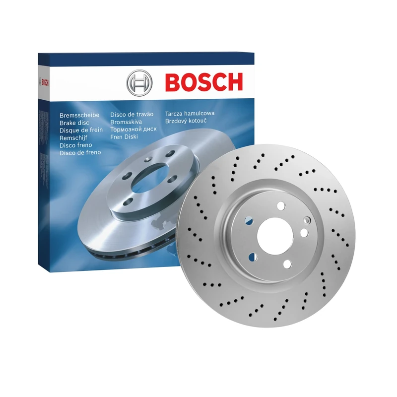 Bosch BD1594 Brake Disc - 344 mm Vented High-Carbon Disc - Front Axle - ECE-R90 Certified - Great Cooling and Noise Suppression, Advanced Corrosion protected - 1 Single Disc