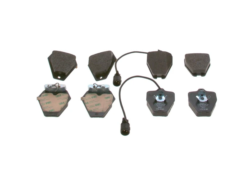 Bosch BP1358 - Brake Pads Car Front Axle - Bosch Quality - Reduced Noise and Dust - ECE-R90 Certified - Copper-Free - 1 Set of 4 Pads
