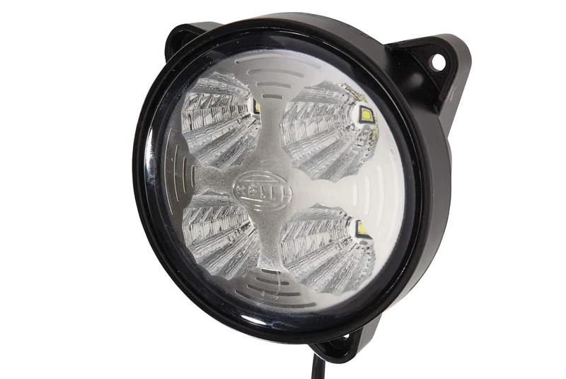 HELLA 1G0 996 276-431 LED-Worklight - Modul 70 Gen. III - 24/12V - 800lm - Fitting/Screw Connection - Three-point mounting - Short distance lighting - Cable: 2000mm - Plug: open cable ends