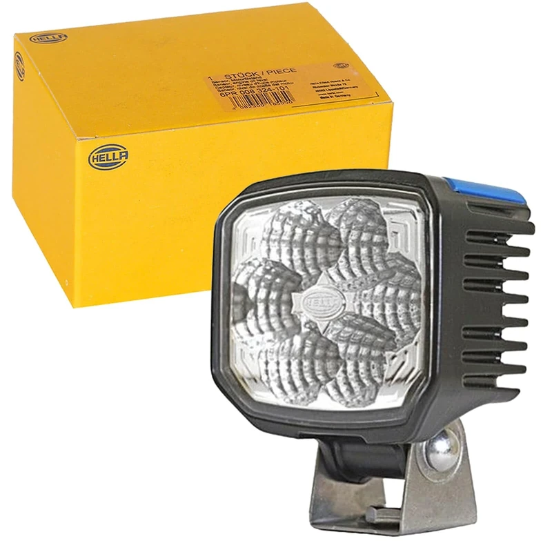 HELLA 1GA 996 288-001 LED-Worklight - Power Beam 1500 - 12/24V - 1300lm - mounting/Bolted - Vertical/Swivelling Mounting Bracket - Long-range illumination - Plug: DEUTSCH plug