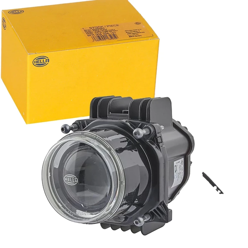 HELLA 1ML 010 820-011 LED/DE-Headlight - 90mm Performance Bi-LED L70 - 12/24V - Fitting - Lens Colour: transparent - Plug: AMP - Right Front/Left Front