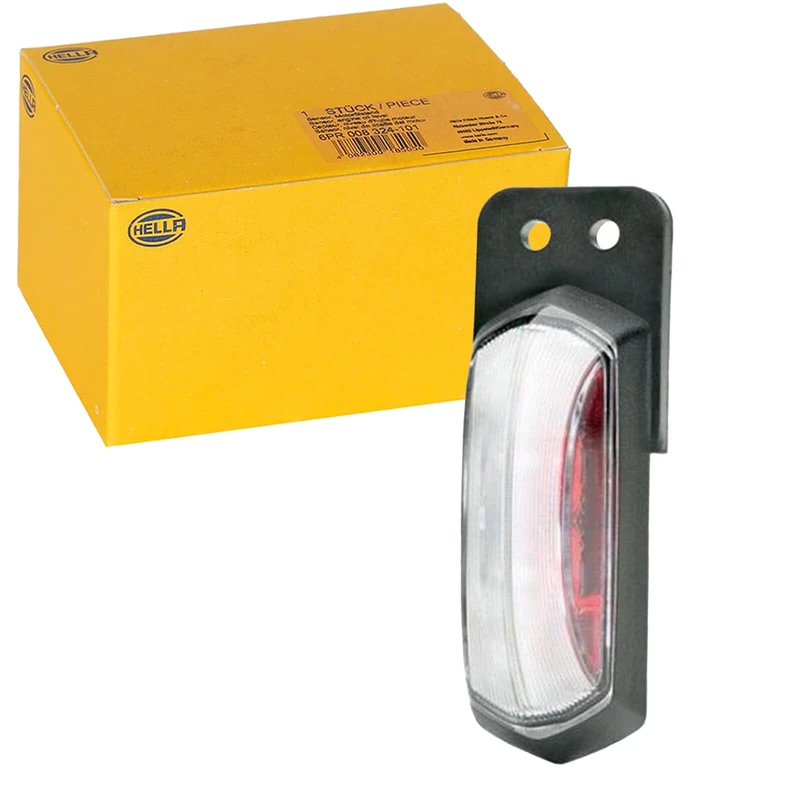 HELLA 2XS 205 020-151 Marker Light - LED - 24V - LED colour: Red/White - Cable: 500mm - Lateral Mounting - Image 1