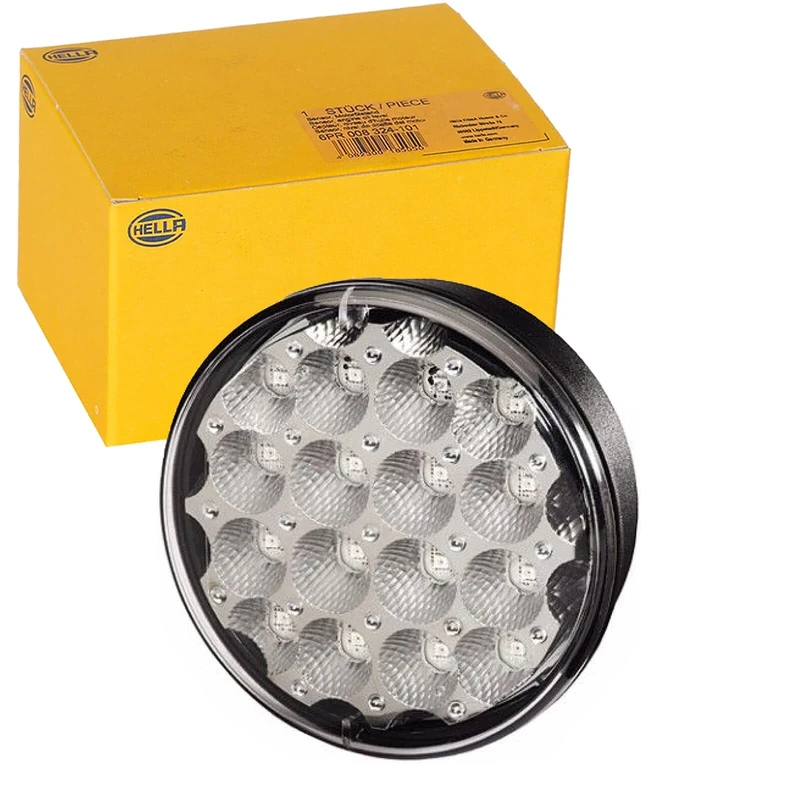 HELLA 2NE 344 200-061 Rear Fog Light - LED - 24/12V - mounting - Lens Colour: Crystal clear - Cable: 500mm - Plug: open cable ends - right/left