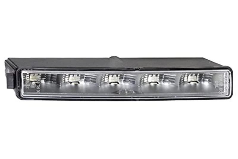 HELLA 2PT 010 043-021 LED-Daytime Running Light - LEDayLine - 12V - straight - Lens Colour: Crystal clear - LED colour: White - Cable: 500mm - Plug: AMP - right - Quantity: 1