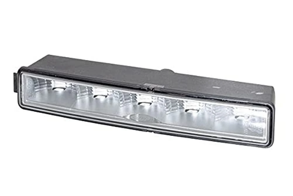 HELLA 2PT 010 043-041 LED-Daytime Running Light - LEDayLine - 24V - straight - Lens Colour: Crystal clear - LED colour: White - Cable: 500mm - Plug: AMP - right - Quantity: 1