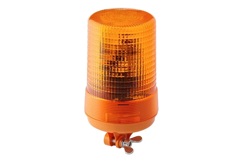 HELLA 2RL 004 957-111 Halogen-Rotating Beacon - KL 700 - 24V - Amber - Round - Pipe-neck