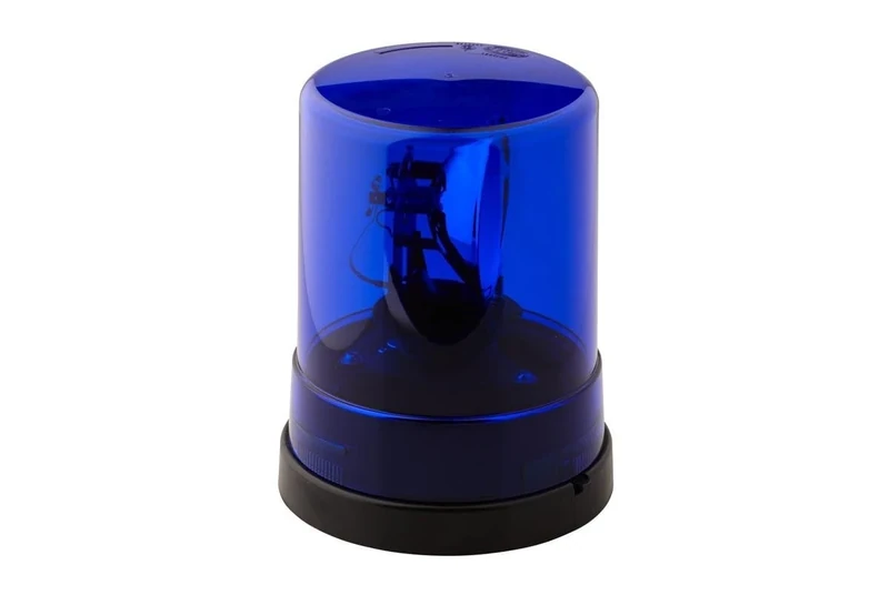 HELLA 2RL 004 958-011 Halogen-Rotating Beacon - KL 700 - 24V - Blue - mounting/Bolted - Plug: Blade Terminal