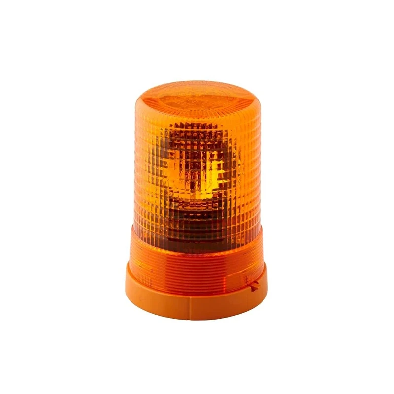 HELLA 2RL 006 295-111 Halogen-Rotating Beacon - KL 710 - 24V - Yellow - Round - mounting/Bolted - Plug: Blade Terminal