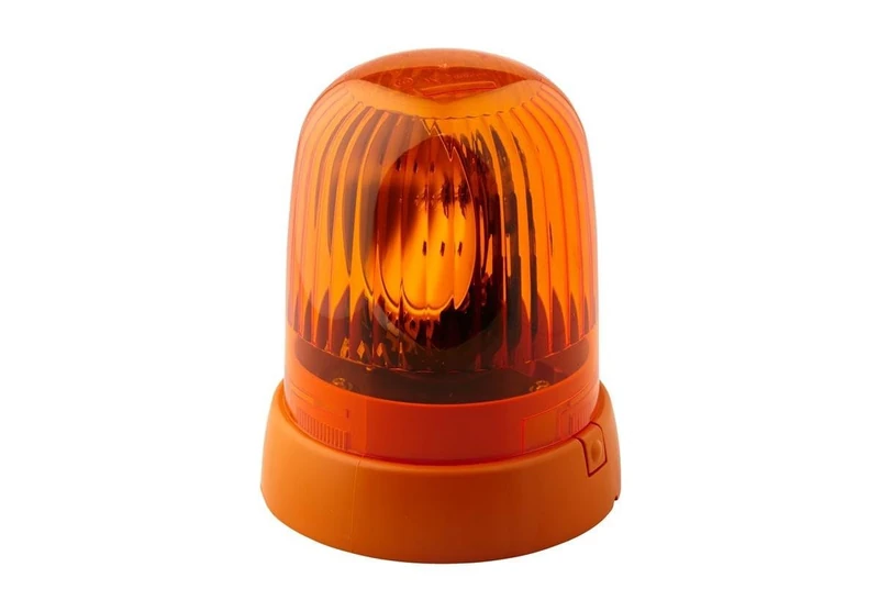 HELLA 2RL 008 727-011 Halogen-Rotating Beacon - KL Junior - 24V - Yellow - mounting/Bolted - Plug: Blade Terminal