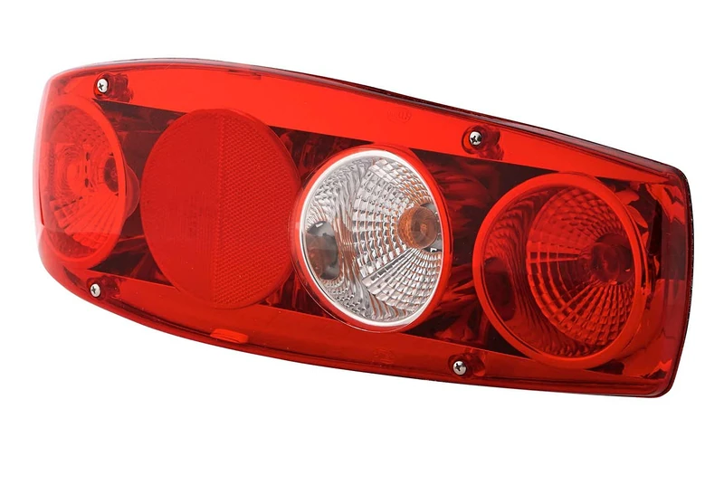 HELLA 2VA 341 419-147 Rearlight - Caraluna II - Bulb - 12V - Fitting/Bolted - Lens Colour: Red - Plug: Blade Terminal - right - Quantity: 10