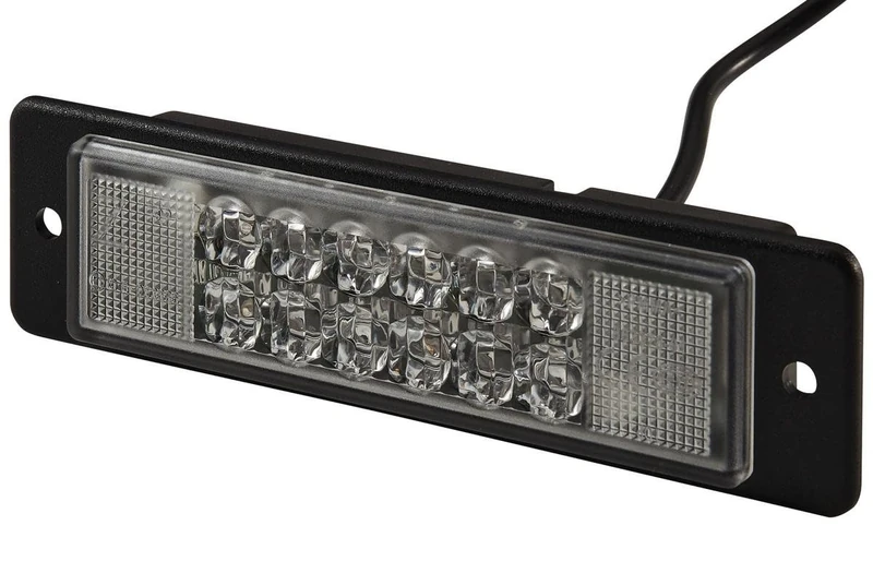 HELLA 2XD 009 048-211 LED-Strobe-type Beacon - WL-LED - 24V - Yellow - Fitting/Screw Connection - Cable: 800mm - Plug: open cable ends