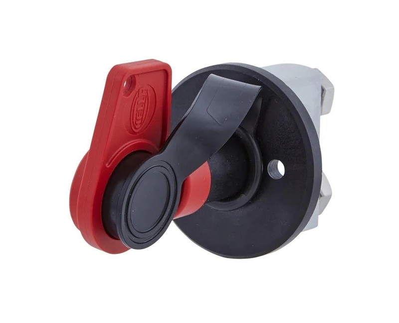 HELLA 6EK 002 843-131 Main Switch, battery - Turn knob control - 24V - Bolted - Normally Open Contact - Round - Brass