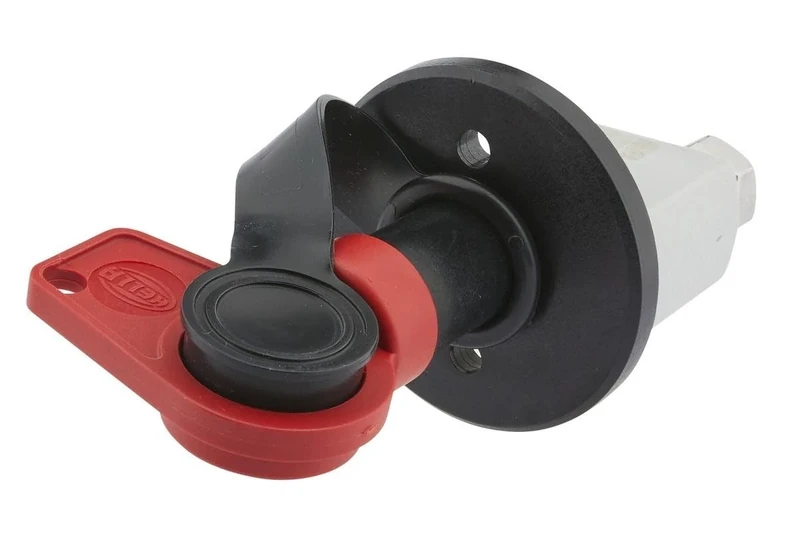 HELLA 6EK 002 843-141 Main Switch, battery - Turn knob control - 24V - Number of connectors: 2 - Bolted - Round