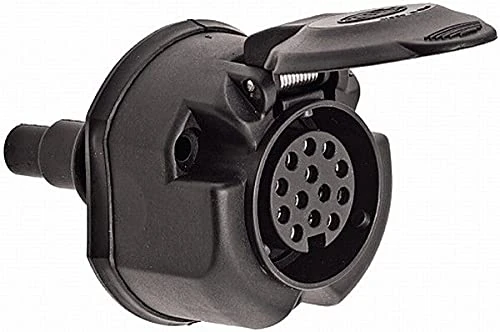 HELLA 8JB 005 949-002 Socket - 13-pin connector - Plug: Screw Contact - Black