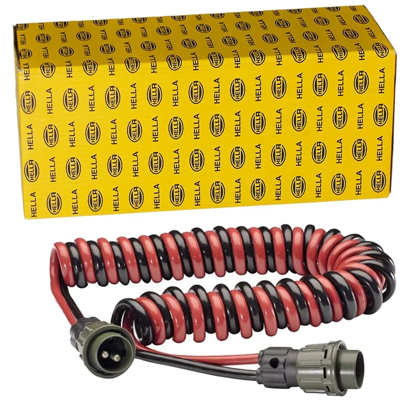 HELLA 8KA 010 807-001 Coiled Cable - with two plugs