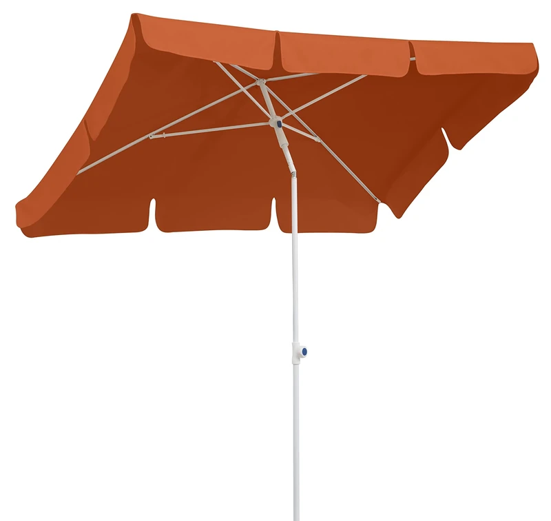 Schneider umbrella Ibiza, terra cotta, ca. 180 x 120 cm, 4-part, rectangular