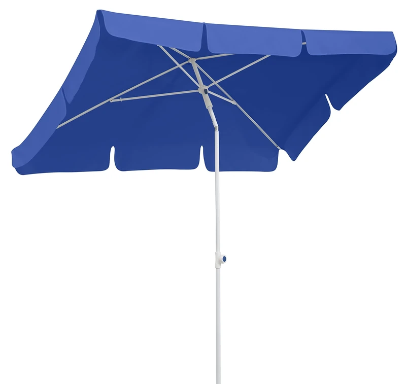 Schneider umbrella Ibiza, blue, ca. 180 x 120 cm, 4-part, rectangular