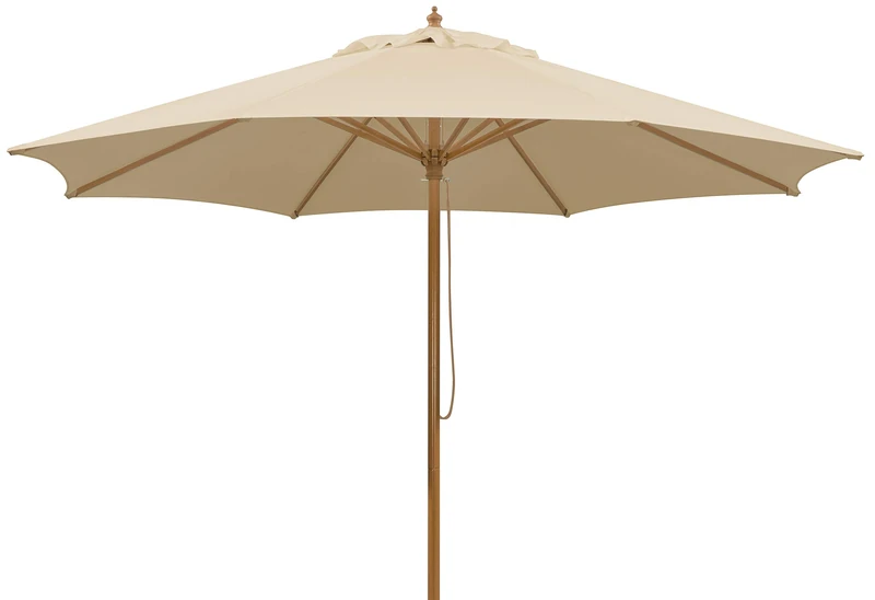 Schneider umbrella Malaga, natural, ca. 300 cm Ø, 8-part, round