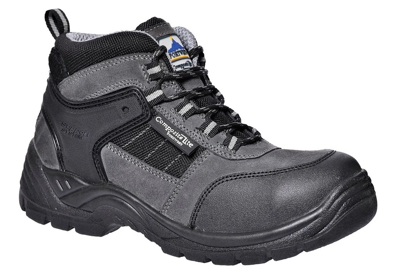 Portwest FC65BKR45 Compositelite Trekker Plus Boot, S1P, Regular, Size: 45, Black