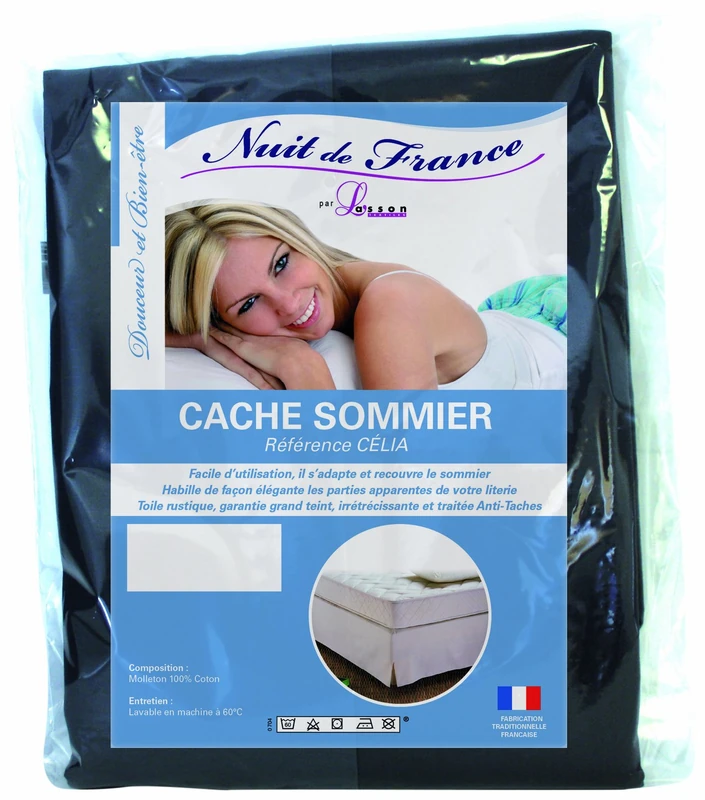 Nuit de France 329370 Decorative Protector Cotton Anthracite, charcoal, 140 x 190 cm